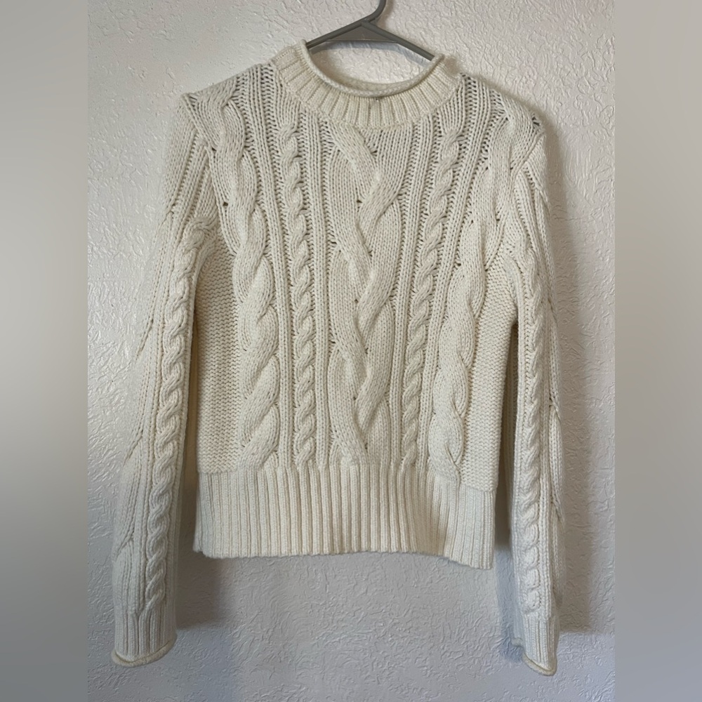 Cable knit sweater from Banana Republic